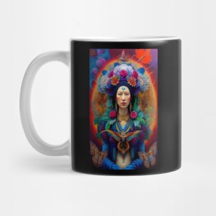 Flowers Queen Goddess Surreal Butterfly Mug